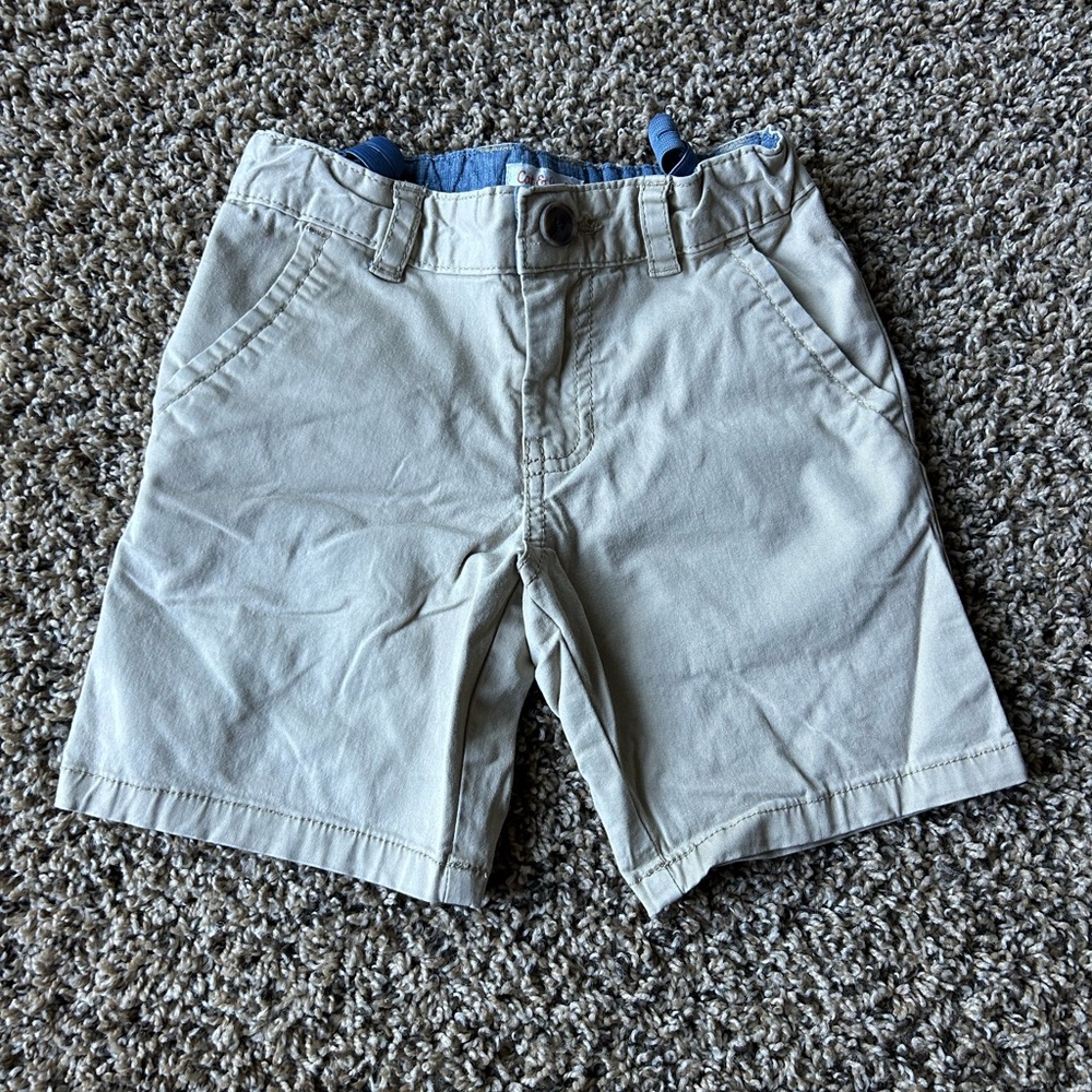 Cat & Jack Men's Beige Flat Front Shorts